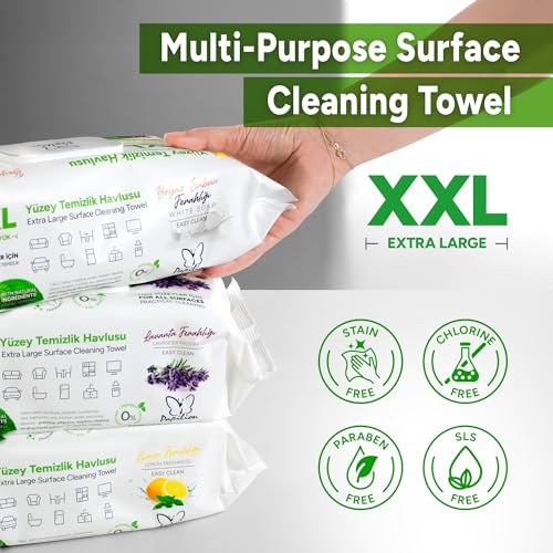 Papilion Multi-Surface Cleaning Wipes, Lemon Scent, 100 Count