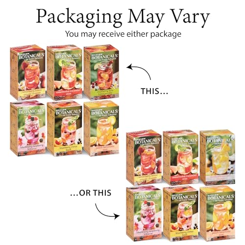 Bigelow Tea Botanicals Cold Water Infusion Variety Pack - Pack of 6, 18 Count Each