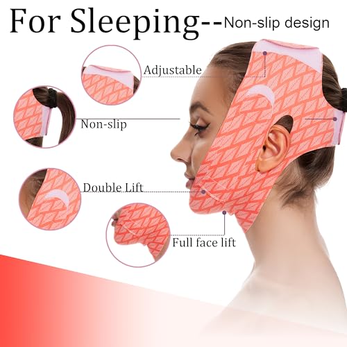 V Line Mask Chin Strap for Sleeping, Double Chin Reducer & Jawline Shaper