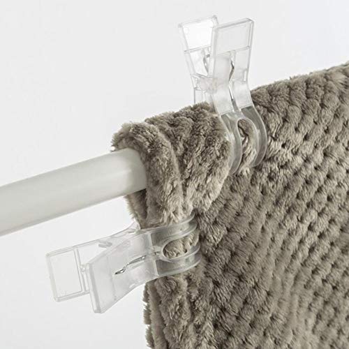 WARMBUY Heavy Duty Clear Plastic Towel Clips - 8 Pack