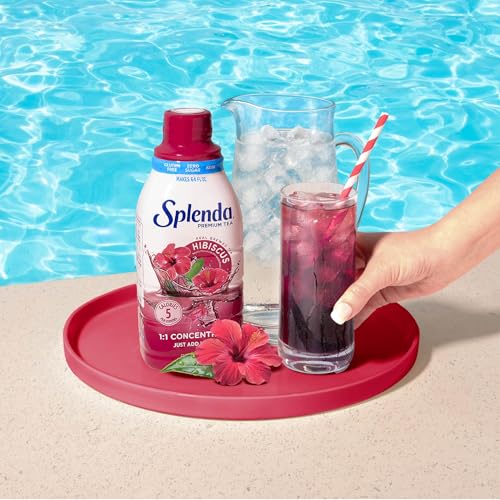 SPLENDA Premium Hibiscus Tea Concentrate, Sugar-Free, 32 Fl Oz