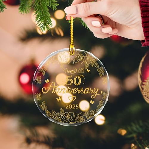 25th Anniversary Ornament - Heart-Shaped Christmas Keepsake 2026