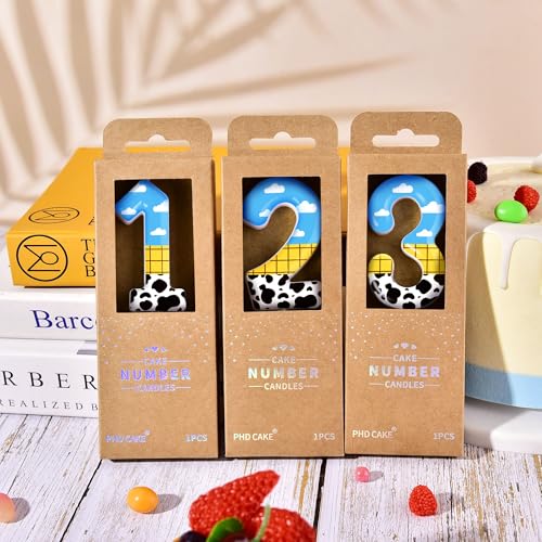 2.76 Inch Number 2 Birthday Candle - Cartoon Style Party Decor