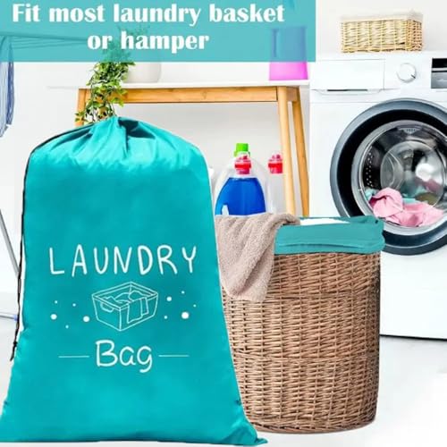 2 Pack XL Travel Laundry Bag, Dirty Clothes Organizer with