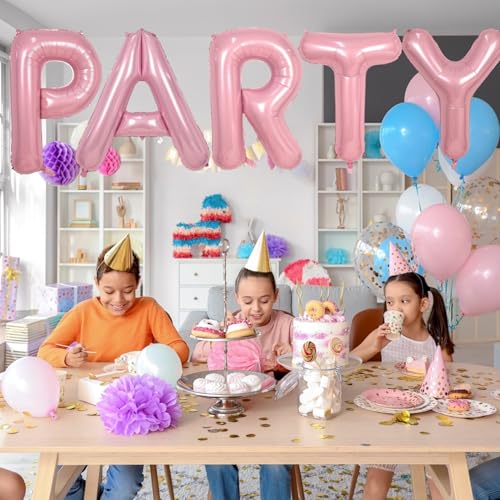 40 Inch Pink Foil Letter P Balloon for Party Decorations