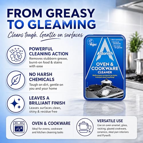 Astonish Oven & Cookware Cleaning Paste 5.3oz - Grease & Grime Remover, Pack of 1