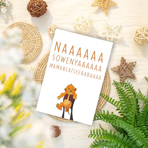 GVMGVM Cute Baby Lion Greeting Card - New Baby Shower Gift (Variation #3)
