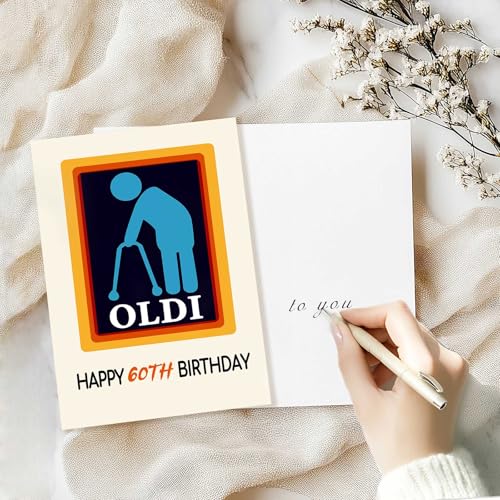 Funny 60th Birthday Card for Men & Women, Premium Quality