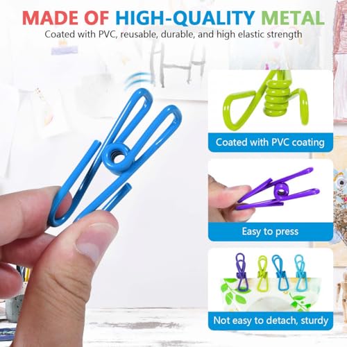SenseYo 30 Pcs Colorful Bag Clips Food Sealer Clips Kitchen & Laundry Use