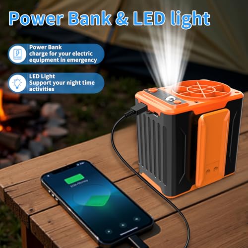 AOJLZF Portable Waist Fan F13-10000mAh - 4-Speed Hands-Free Neck Fan
