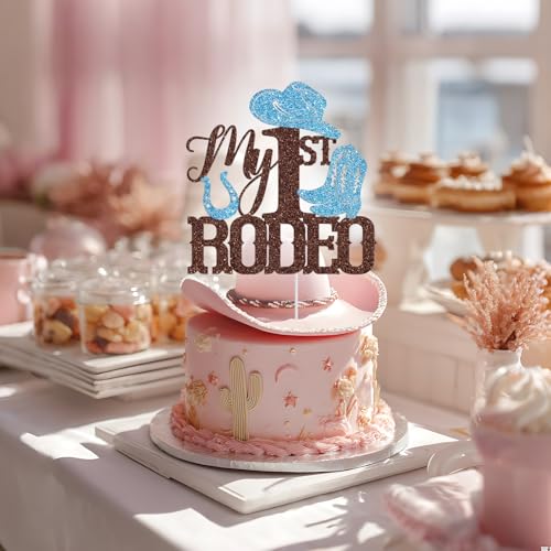 My 1st Rodeo Cake Topper - Western Cowboy Birthday Decor
