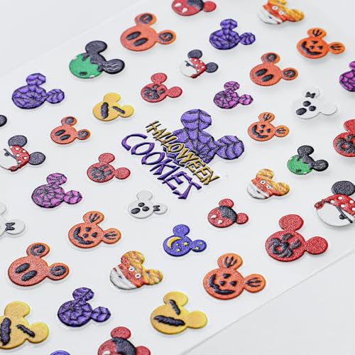 5D Embossed Halloween Nail Stickers Self-Adhesive Art Decals
