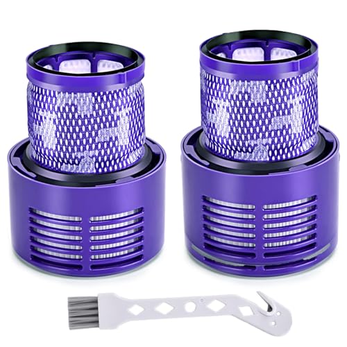 Dyson V10 Vacuum Filter Replacement Set - 2 Filters & 1 Brush