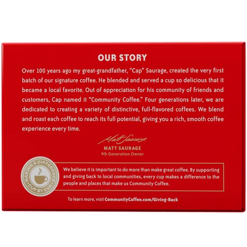 Community Coffee House Blend Coffee Pods, Medium-Dark Roast, 12 Count