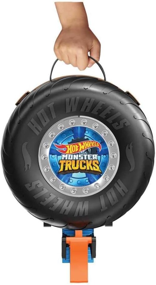 Hot Wheels Monster Trucks Playset - Includes 3 Trucks & 3 1:64 Scale Vehicles | Perfect Gift for Kids 4-8