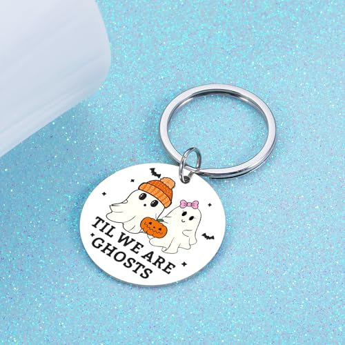 Goth Boo Keychain Halloween Gift for Men Women Boyfriend Husband
