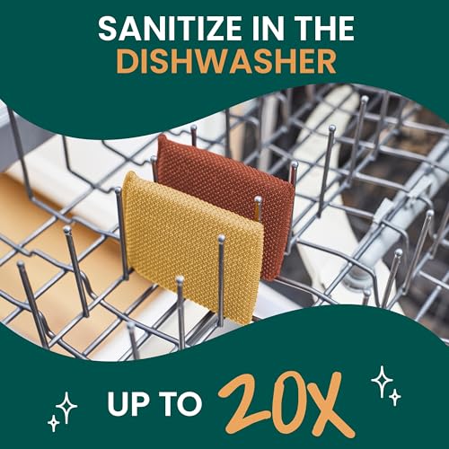 Scotch-Brite Harvest Dobie Scrubbing Pads - Non-Scratch Kitchen Sponge 2-Pack