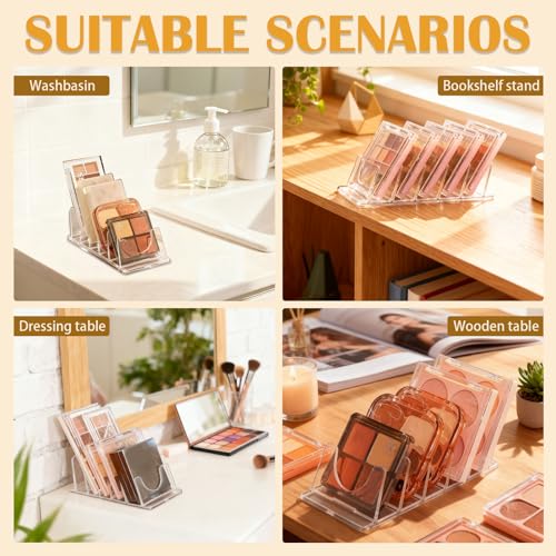 Makeup Organizer Set - 2 Slanted Eyeshadow Palette Holders