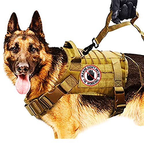 3" Tactical Service Dog Patch - Please Don't Pet Me I'm Working