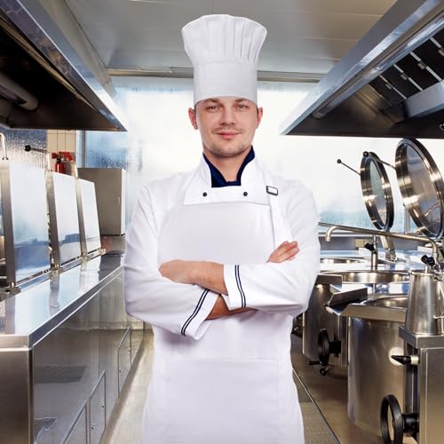Adjustable Cotton Chef Hat for Men & Women - Kitchen Cooking Cap