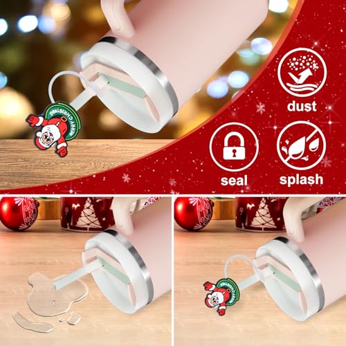 Christmas Silicone Straw Topper for Stanley 30 & 40 oz Tumblers