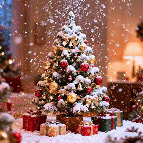 21.1oz Christmas Fake Snow Decoration, Sparkling Artificial Snow for Crafts & Holiday Decor - Variations of THIS listing