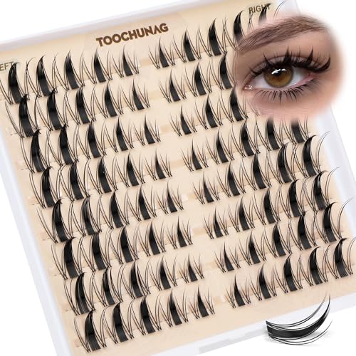 TOOCHUNAG Manga Lash Clusters DIY Individual Eyelash Extensions CC Curl
