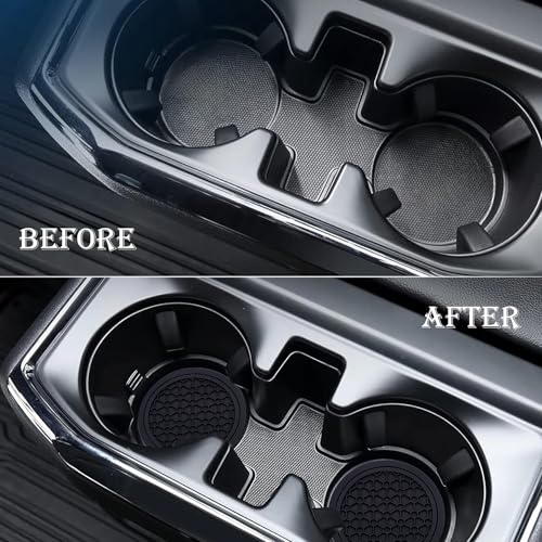 2-Piece Anti-Slip Car Cup Coaster Set - 2.75 Inch Silicone Mats