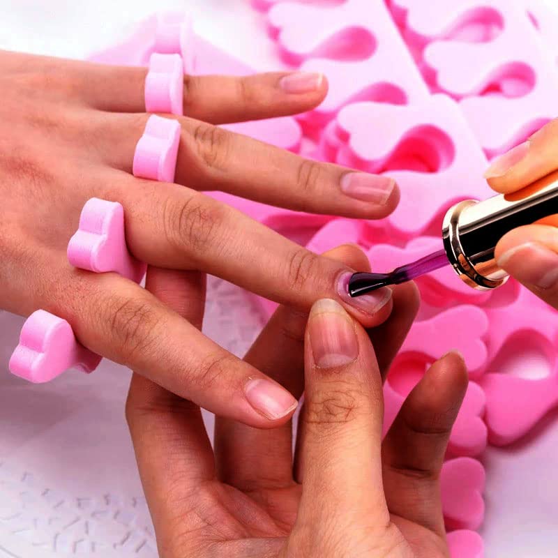 LEYNLEEY Disposable Foam Toe Separators 20pcs for Pedicure & Nail Polish