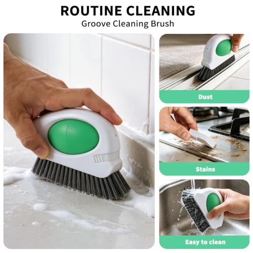 Allinside 2-in-1 Window Track Cleaner Brush for Sills