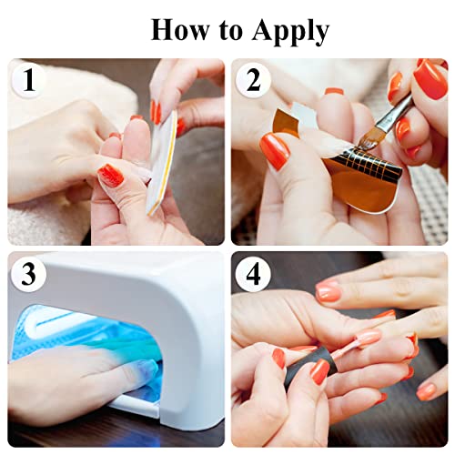 Subay 200Pcs Professional Long Nail Forms for Acrylic and Polygel