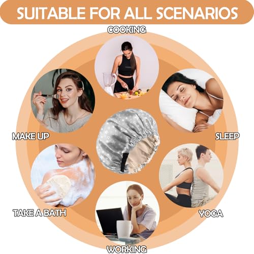 Adjustable Satin Silk Sleep Bonnet for Hair Care Double Layer