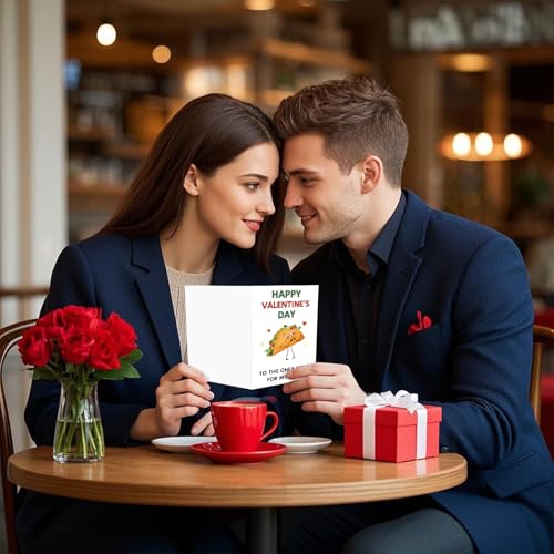 Funny Valentine's Day Card for Him - Taco Love Greeting Card
