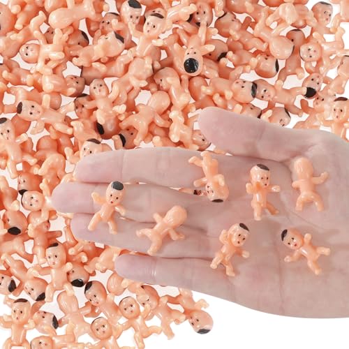 120 Mini Plastic Baby Figurines for Games & Party Decor