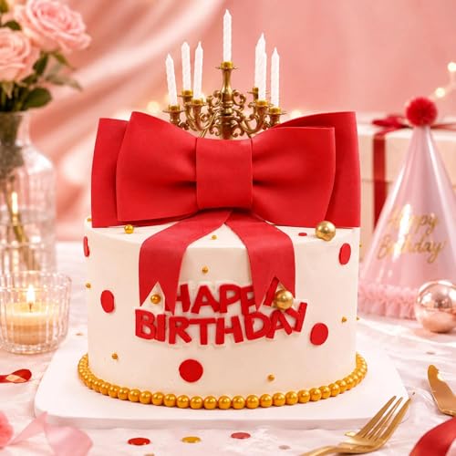 Oversized Red EVA Foam Bow Cake Topper for Birthdays & Parties