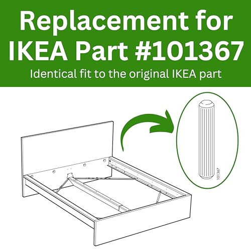 IKEA Replacement Dowel Pins 101367 - Pack of 5 Beech Wood