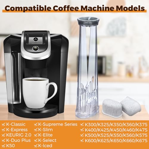 Buhobha Tall Water Filter Holder with 2 Filters for Keurig Coffee Makers