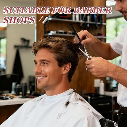 Carbon Fiber Barber Comb Set - Anti-Static Hair Styling Combs (2-Piece)