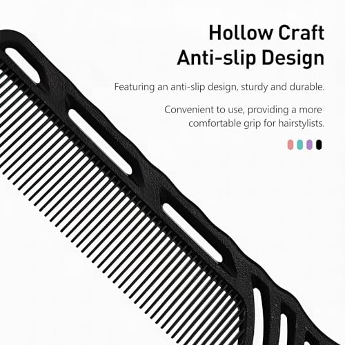 Kootinn 4 Pcs Rat Tail Comb Set with Metal Needle Stem for Hair Styling