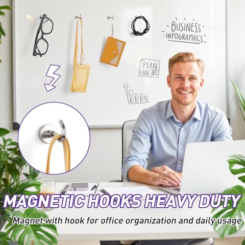 Heavy Duty 12 Pack Magnetic Hooks for Cruise & Kitchen Use