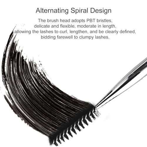 Kootinn Portable Mascara and Eyelash Brush Set with Caps