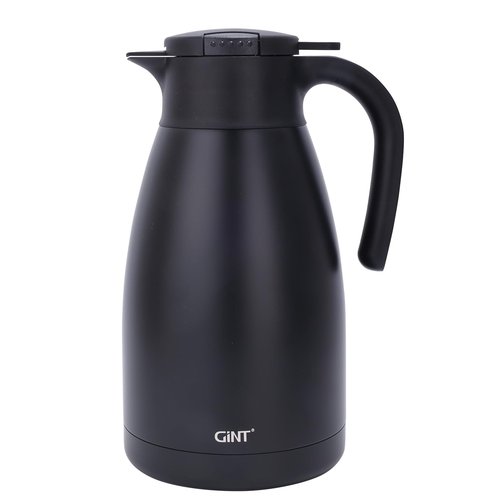 GiNT 2.2L / 74Oz Thermal Coffee Carafe, Insulated Stainless Steel Coffee Carafes for Keeping Hot/Double Walled Vacuum Thermal Carafe (Black)