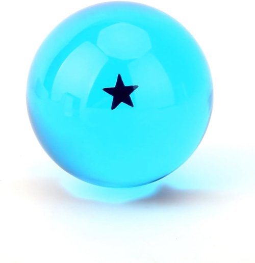 Boxtree Children's Toy Set - 7-Piece Crystal Star Balls (43mm/1.7") in Blue - Perfect Gift!