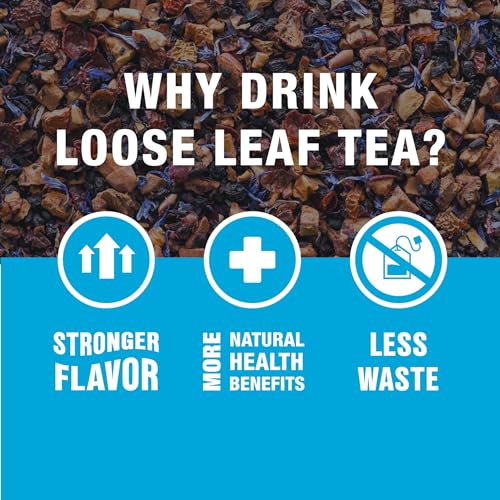 Tiesta Tea Blueberry Wild Child Loose Leaf Tea, 50 Cup Tin (6-Pack)