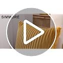 Simmore Cream White Flannel Throw Pillow Covers 18x18 Set of 2 - Soft & Luxurious Home Decor