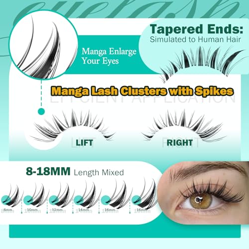 Madam Fifi Fairy Lash Clusters Kit - DIY Manga Wispy Eyelash Extensions