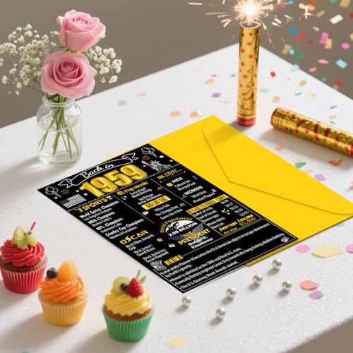 66th Birthday Card for Him & Her | Heartfelt Greeting & Decor