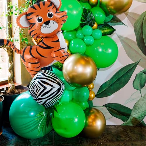 Extra-Large Standing Tiger Foil Balloon - 24 Inch Jungle Safari Decoration