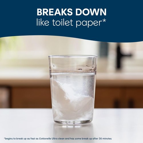 Cottonelle Fresh Feel Flushable Wet Wipes - 8 Flip-Top Packs | 336 Total Wipes for Ultimate Cleanliness