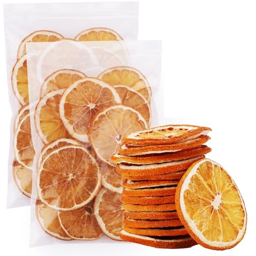 30pcs Natural Dried Orange Slices with Twine Strings for Crafts
